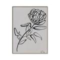 Picture of Gray Floral  _GroupedProduct_Rectangle_Portrait_Canvas_Framed_