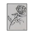Picture of Gray Floral  _GroupedProduct_Rectangle_Portrait_Canvas_Framed_