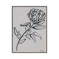 Picture of Gray Floral  _GroupedProduct_Rectangle_Portrait_Canvas_Framed_