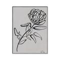 Picture of Gray Floral  _GroupedProduct_Rectangle_Portrait_Canvas_Framed_