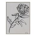 Picture of Gray Floral  _GroupedProduct_Rectangle_Portrait_Canvas_Framed_