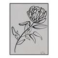 Picture of Gray Floral  _GroupedProduct_Rectangle_Portrait_Canvas_Framed_