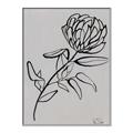 Picture of Gray Floral  _GroupedProduct_Rectangle_Portrait_Canvas_Framed_