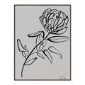 Picture of Gray Floral  _GroupedProduct_Rectangle_Portrait_Canvas_Framed_