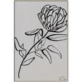 Picture of Gray Floral  _GroupedProduct_Rectangle_Portrait_Canvas_Framed_