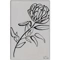 Picture of Gray Floral  _GroupedProduct_Rectangle_Portrait_Canvas_Framed_