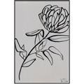 Picture of Gray Floral  _GroupedProduct_Rectangle_Portrait_Canvas_Framed_