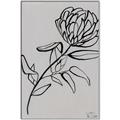 Picture of Gray Floral  _GroupedProduct_Rectangle_Portrait_Canvas_Framed_