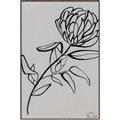 Picture of Gray Floral  _GroupedProduct_Rectangle_Portrait_Canvas_Framed_