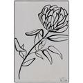 Picture of Gray Floral  _GroupedProduct_Rectangle_Portrait_Canvas_Framed_