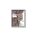Picture of Brown Geo with Leaves I  _GroupedProduct_Rectangle_Portrait_Canvas_Framed_