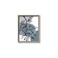 Picture of Blue Geo with Leaves II  _GroupedProduct_Rectangle_Portrait_Canvas_Framed_