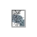 Picture of Blue Geo with Leaves II  _GroupedProduct_Rectangle_Portrait_Canvas_Framed_