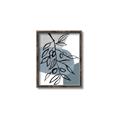 Picture of Blue Geo with Leaves II  _GroupedProduct_Rectangle_Portrait_Canvas_Framed_