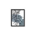 Picture of Blue Geo with Leaves II  _GroupedProduct_Rectangle_Portrait_Canvas_Framed_