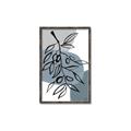 Picture of Blue Geo with Leaves II  _GroupedProduct_Rectangle_Portrait_Canvas_Framed_