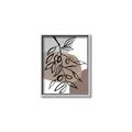 Picture of Brown Geo with Leaves II  _GroupedProduct_Rectangle_Portrait_Canvas_Framed_