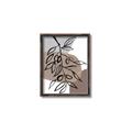 Picture of Brown Geo with Leaves II  _GroupedProduct_Rectangle_Portrait_Canvas_Framed_