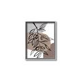 Picture of Brown Geo with Leaves II  _GroupedProduct_Rectangle_Portrait_Canvas_Framed_