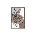 Picture of Brown Geo with Leaves II  _GroupedProduct_Rectangle_Portrait_Canvas_Framed_