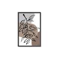 Picture of Brown Geo with Leaves II  _GroupedProduct_Rectangle_Portrait_Canvas_Framed_