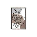 Picture of Brown Geo with Leaves II  _GroupedProduct_Rectangle_Portrait_Canvas_Framed_