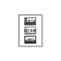 Picture of Cassette Tape _GroupedProduct_Rectangle_Portrait_Canvas_Framed_
