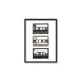 Picture of Cassette Tape _GroupedProduct_Rectangle_Portrait_Canvas_Framed_