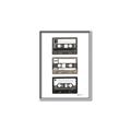 Picture of Cassette Tape _GroupedProduct_Rectangle_Portrait_Canvas_Framed_
