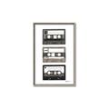 Picture of Cassette Tape _GroupedProduct_Rectangle_Portrait_Canvas_Framed_