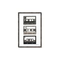 Picture of Cassette Tape _GroupedProduct_Rectangle_Portrait_Canvas_Framed_
