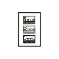 Picture of Cassette Tape _GroupedProduct_Rectangle_Portrait_Canvas_Framed_