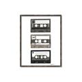 Picture of Cassette Tape _GroupedProduct_Rectangle_Portrait_Canvas_Framed_