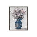 Picture of Blue Pot of Daisies _GroupedProduct_Rectangle_Portrait_Canvas_Framed_