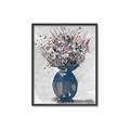 Picture of Blue Pot of Daisies _GroupedProduct_Rectangle_Portrait_Canvas_Framed_