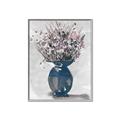 Picture of Blue Pot of Daisies _GroupedProduct_Rectangle_Portrait_Canvas_Framed_
