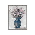 Picture of Blue Pot of Daisies _GroupedProduct_Rectangle_Portrait_Canvas_Framed_