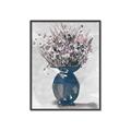 Picture of Blue Pot of Daisies _GroupedProduct_Rectangle_Portrait_Canvas_Framed_