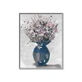 Picture of Blue Pot of Daisies _GroupedProduct_Rectangle_Portrait_Canvas_Framed_