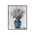 Picture of Blue Pot of Daisies _GroupedProduct_Rectangle_Portrait_Canvas_Framed_