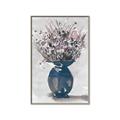 Picture of Blue Pot of Daisies _GroupedProduct_Rectangle_Portrait_Canvas_Framed_