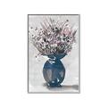 Picture of Blue Pot of Daisies _GroupedProduct_Rectangle_Portrait_Canvas_Framed_