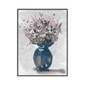 Picture of Blue Pot of Daisies _GroupedProduct_Rectangle_Portrait_Canvas_Framed_