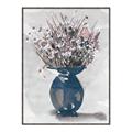 Picture of Blue Pot of Daisies _GroupedProduct_Rectangle_Portrait_Canvas_Framed_