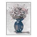 Picture of Blue Pot of Daisies _GroupedProduct_Rectangle_Portrait_Canvas_Framed_