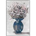 Picture of Blue Pot of Daisies _GroupedProduct_Rectangle_Portrait_Canvas_Framed_