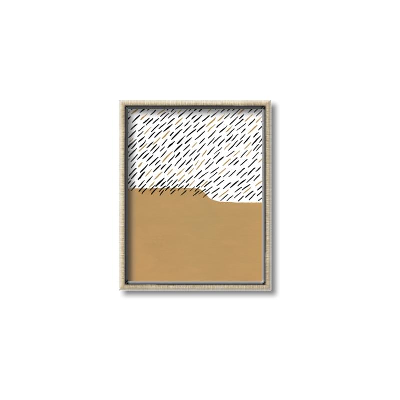 Picture of Mid Century Abstract Taupe _GroupedProduct_Rectangle_Portrait_Canvas_Framed_