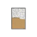 Picture of Mid Century Abstract Taupe _GroupedProduct_Rectangle_Portrait_Canvas_Framed_