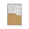 Picture of Mid Century Abstract Taupe _GroupedProduct_Rectangle_Portrait_Canvas_Framed_