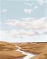 Picture of Desert Landscape Creek  _GroupedProduct_Rectangle_Portrait_Unframed_Print_Only_
